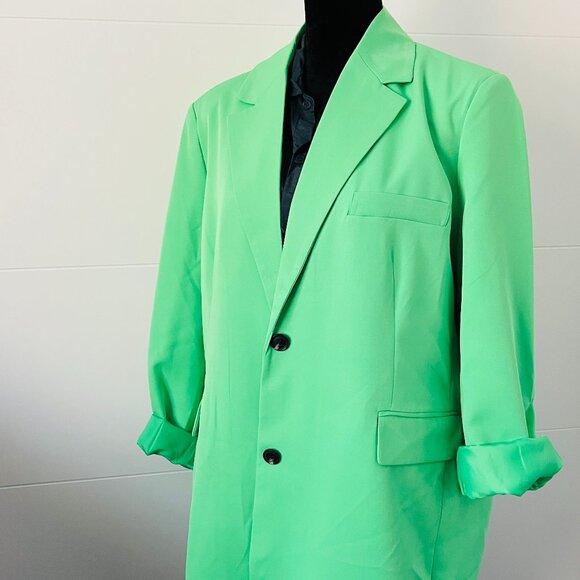 Bright Green Vera Moda Blazer - Picture 1 of 4
